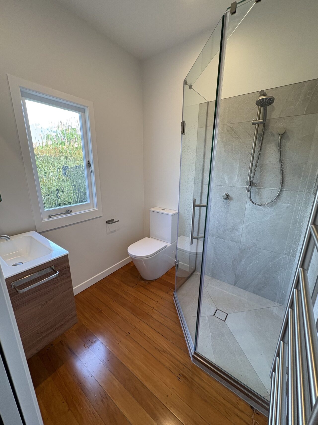 bathroom renovation devonport polished floors